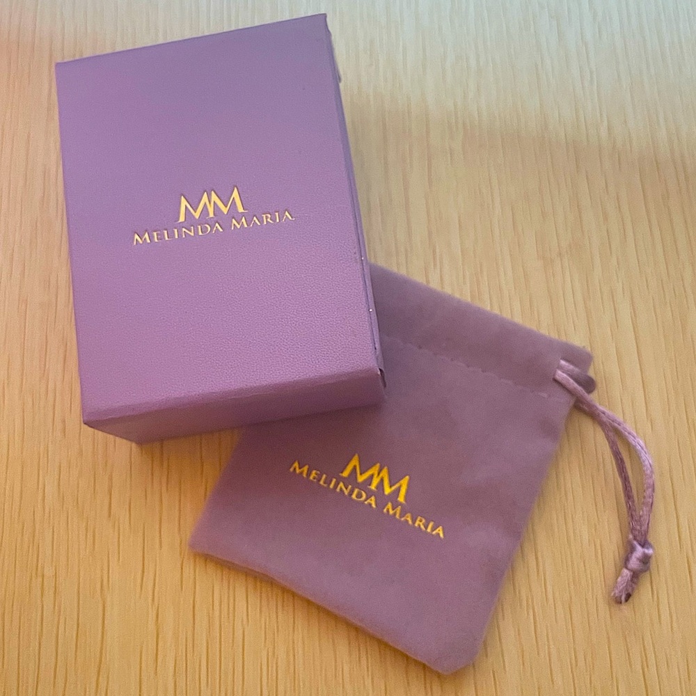 Melinda Maria Authentic Medium Box & Medium Jewelry Bag